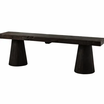 Sale WOOOD Clyde Bankje Hout Donkerbruin