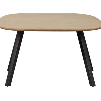 Outlet WOOOD Combi-Tablo: Organisch Eiken 130x130 & 2-stand Zwart