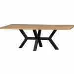 Fashion WOOOD Combi-Tablo: XL Tafelblad Eiken 240x100 & Zeeland Poot