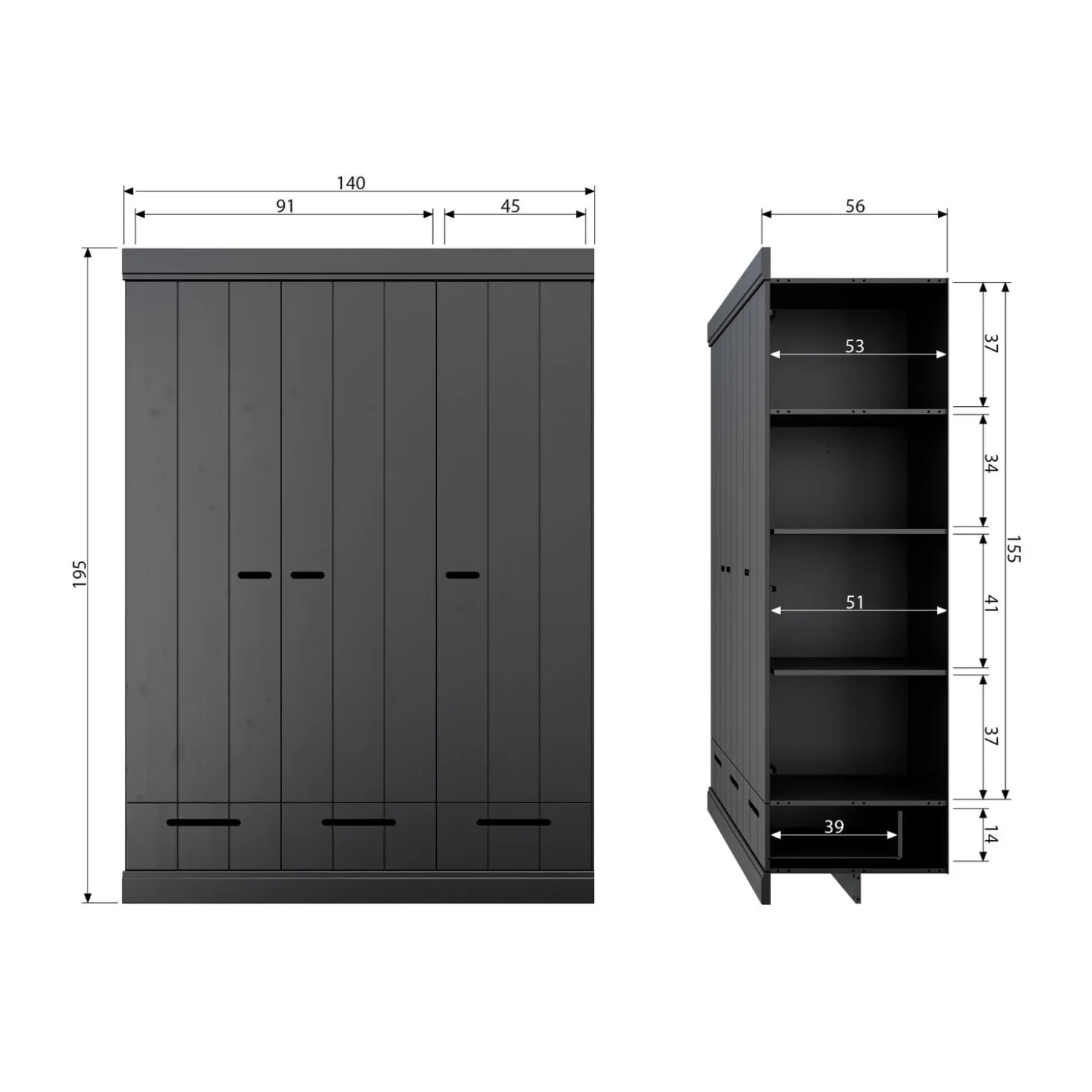connect-3-deurs-kledingkast-la-ZKjIVFza-7.webp Fashion WOOOD Connect 3-deurs Kledingkast+ Lade Zwart
