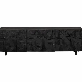 Sale WOOOD Counter Tv Meubel Mango Zwart