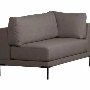 Clearance WOOOD Couple Eetbank Hoekelement Lange Zijde Links Grijs Melange