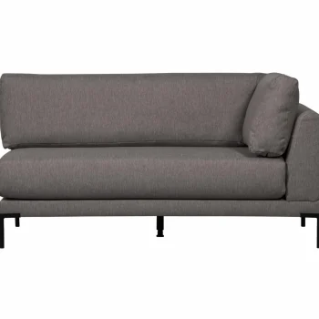 Clearance WOOOD Couple Eetbank Hoekelement Lange Zijde Links Grijs Melange