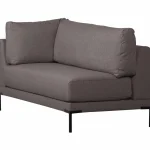 Outlet WOOOD Couple Eetbank Hoekelement Lange Zijde Rechts Grijs Melange