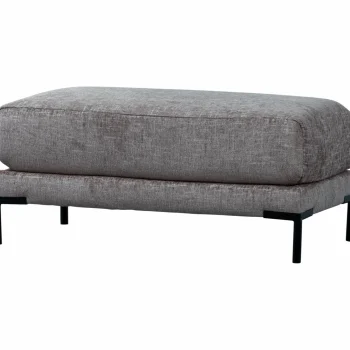 Fashion WOOOD Couple Poef 50 Cm Denim Melange