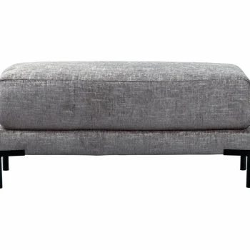 Fashion WOOOD Couple Poef 50 Cm Denim Melange