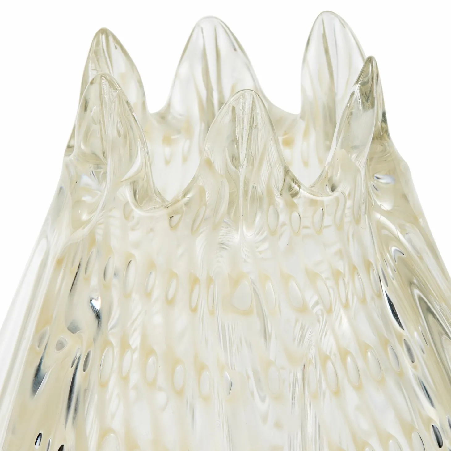 crown-handgevormde-vaas-glas-2-ddKvILzk-3.webp Discount WOOOD Crown Handgevormde Vaas Glas 24x18 Cm Off White