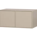 Best WOOOD Daily Closet Double 50x100 Cm Grenen Dakargrau