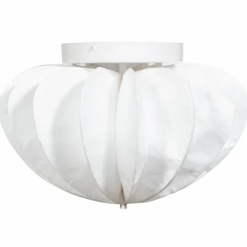 Clearance WOOOD Dalia Plafond/wandlamp Tyvek Papier Wit 28xø40 Cm