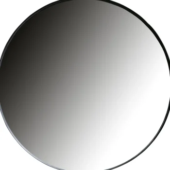 New WOOOD Doutzen Spiegel Metaal ø115 Cm Zwart