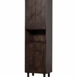 Sale WOOOD Draw 4-deurs Opbergkast Met Open Vak Mango Hout Walnoot