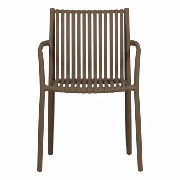 Outlet WOOOD Easy Going Tuinstoel Kunststof Middenbruin