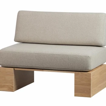 Clearance WOOOD Eat Up Muurbankje Inclusief Kussens Beige Eiken Naturel Naturel Mat