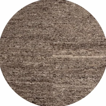 Best WOOOD Efia Vloerkleed Rond Wol Bruin Melange ø200 Cm