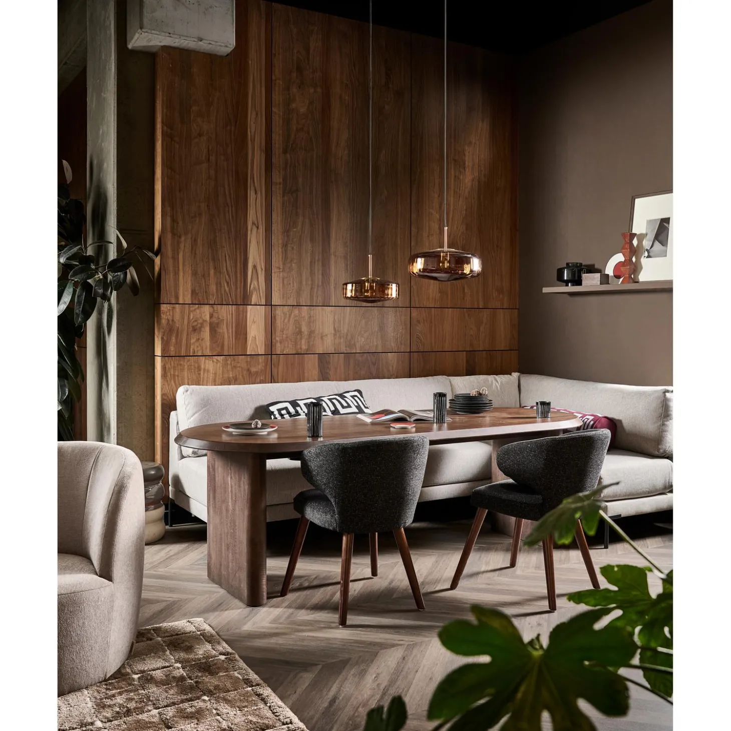 ellips-eetkamertafel-mango-hou-TRjQBjMy-2.webp New WOOOD Ellips Eetkamertafel Mango Hout Walnoot 90x240 Cm