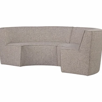 Clearance WOOOD Europa 4-zits Eetbank Geweven Stof Zand Melange