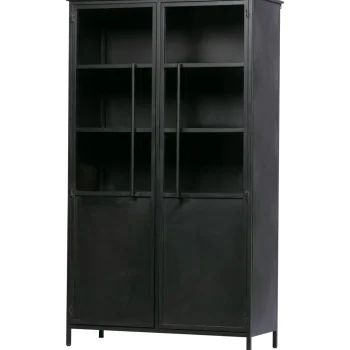 Hot WOOOD Exhibit Vitrinekast Metaal Zwart