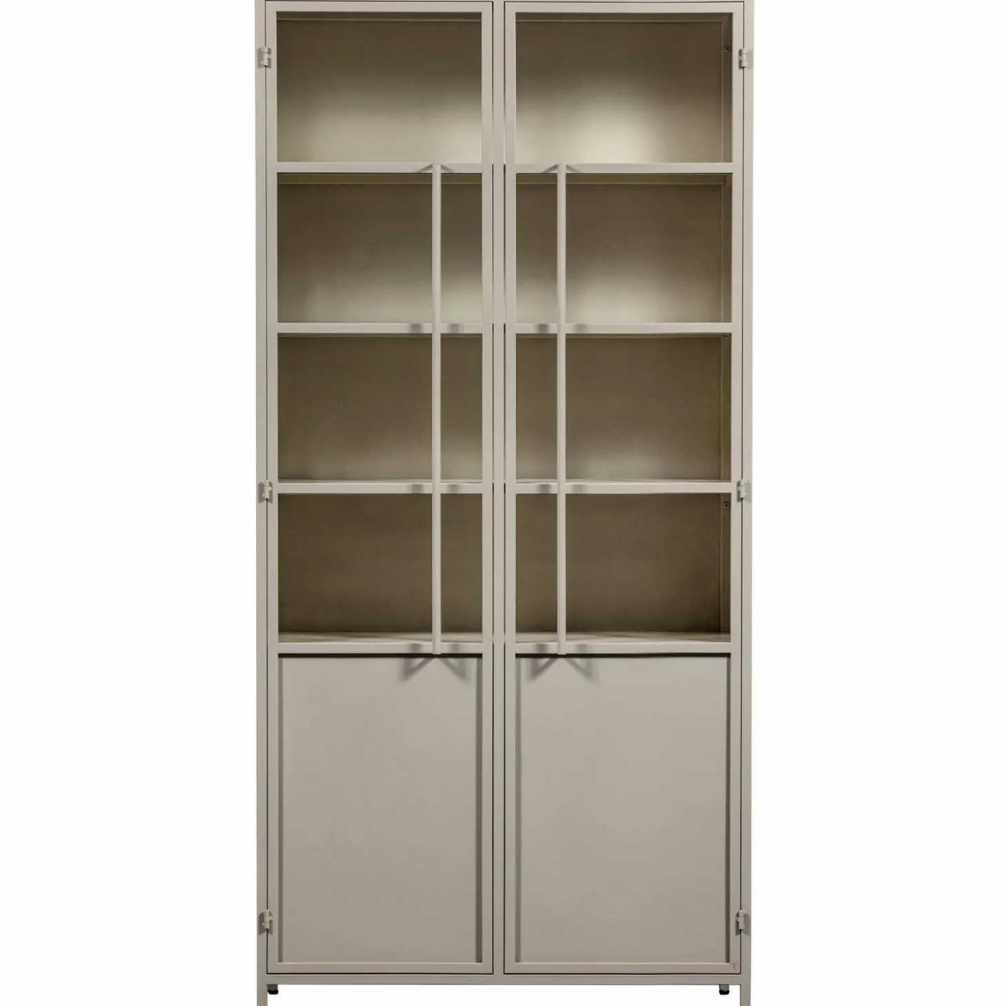 exhibit-xl-2-deurs-vitrinekast-npNdzfoG-1.webp Discount WOOOD Exhibit XL 2-deurs Vitrinekast Metaal Zand