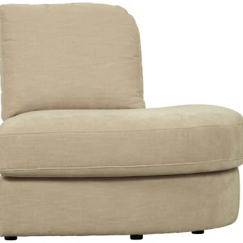 Fashion WOOOD Family 1-zits Element Ronde Hoek Rechts Zand