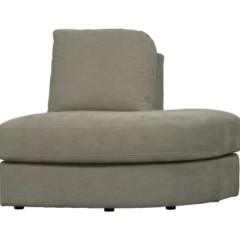 Online WOOOD Family 1-zits Element Ronde Hoek Rechts Warm Grijs