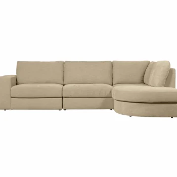 Discount WOOOD Family Hoekbank Ronding Rechts Zand