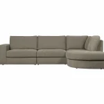 New WOOOD Family Hoekbank Ronding Rechts Warm Grijs