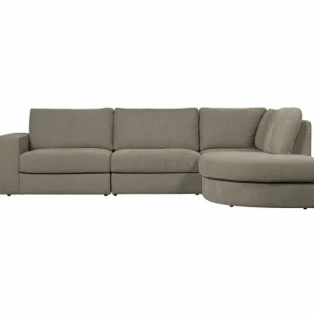 New WOOOD Family Hoekbank Ronding Rechts Warm Grijs