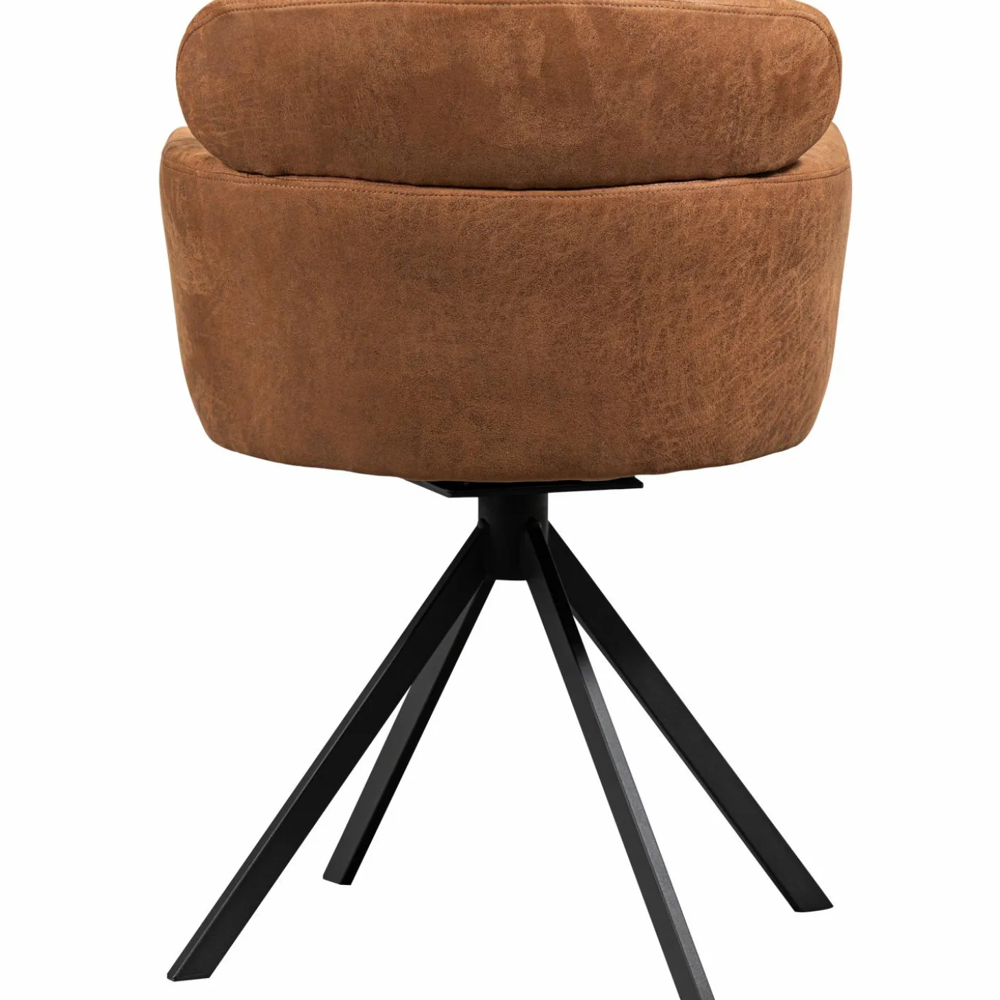 fenne-draaibare-eetkamerstoel-IIdopqMj-4.webp Online WOOOD Fenne Draaibare Eetkamerstoel Leerlook Cognac