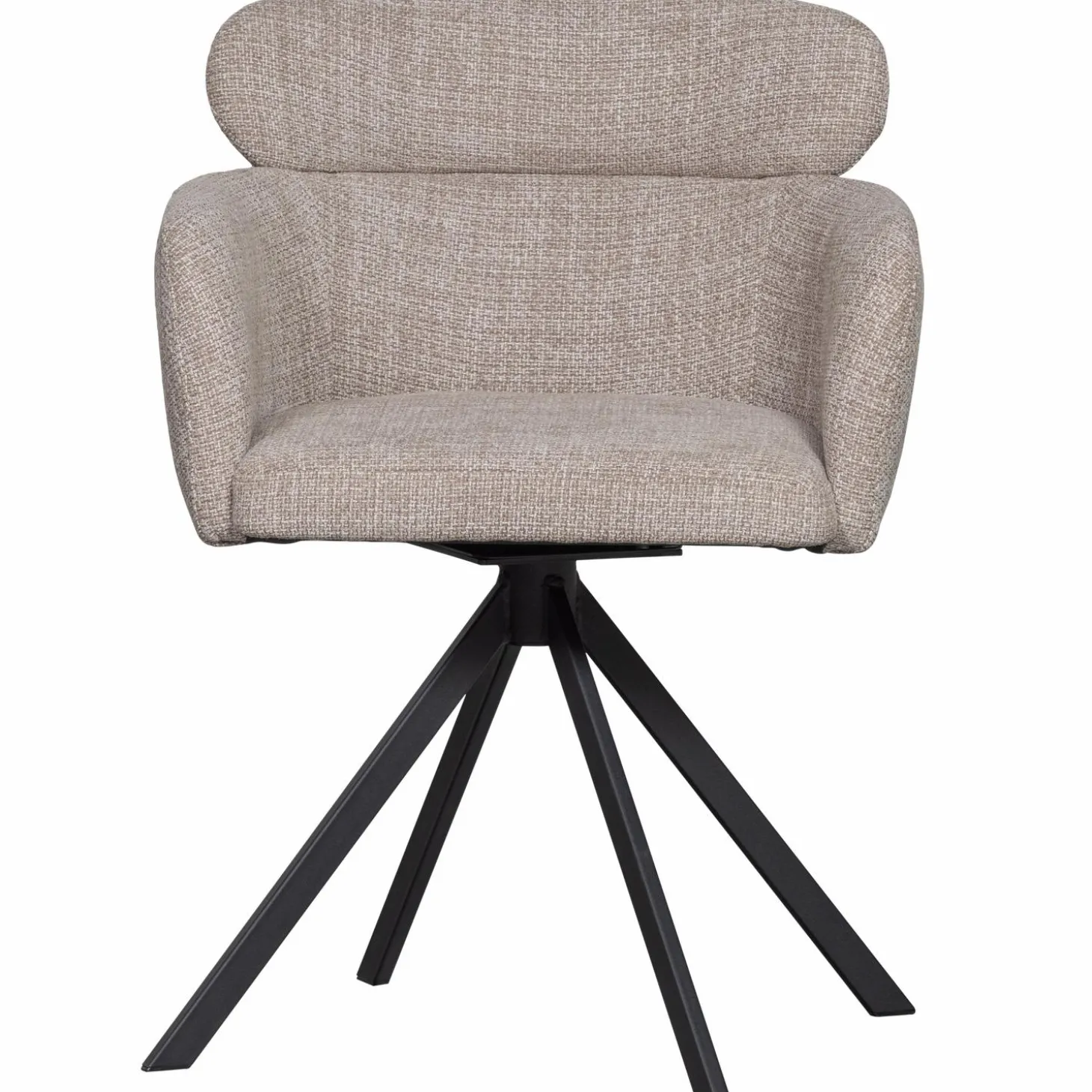 fenne-draaibare-eetkamerstoel-IUyYwuaP-1.webp Sale WOOOD Fenne Draaibare Eetkamerstoel Geweven Stof Naturel