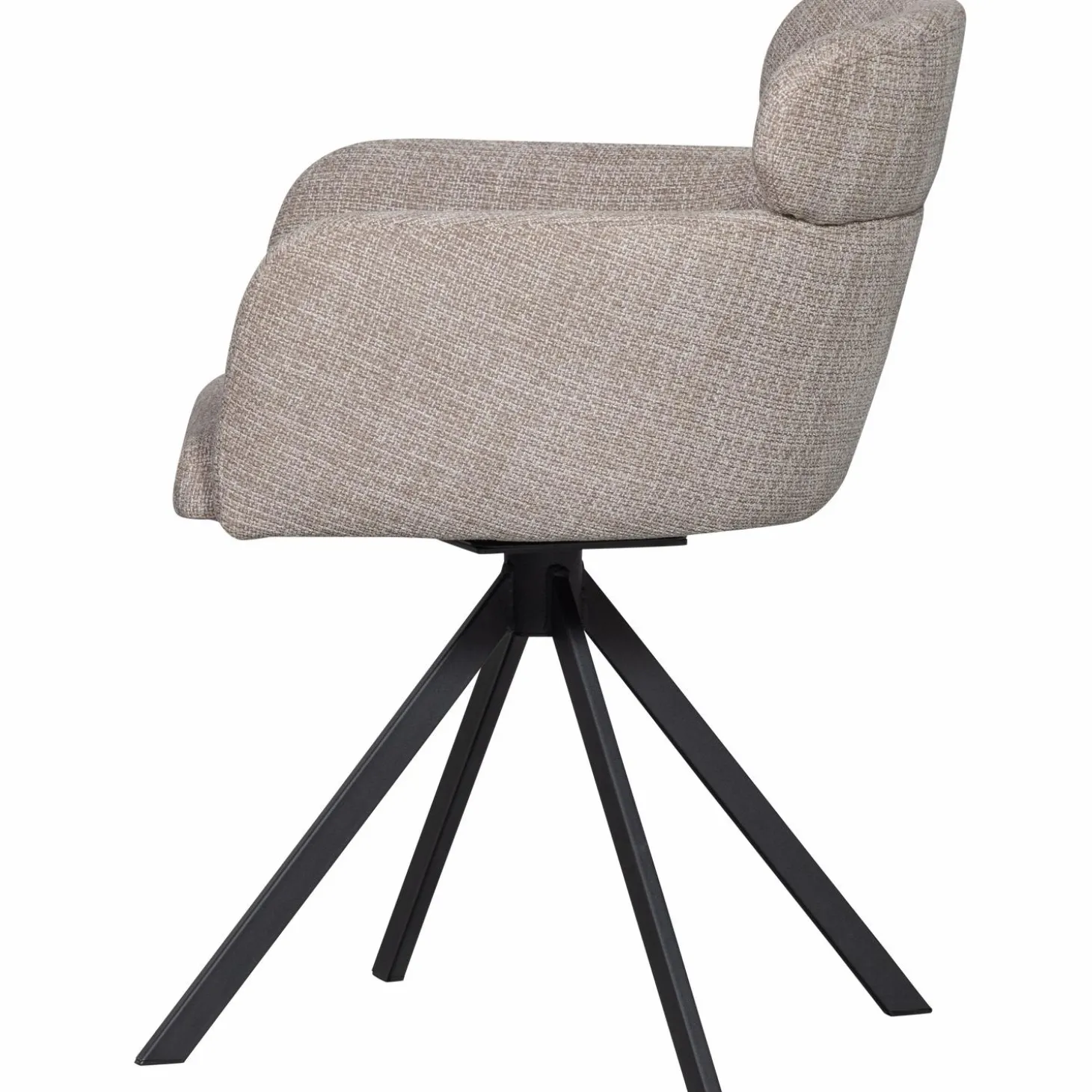 fenne-draaibare-eetkamerstoel-IUyYwuaP-4.webp Sale WOOOD Fenne Draaibare Eetkamerstoel Geweven Stof Naturel