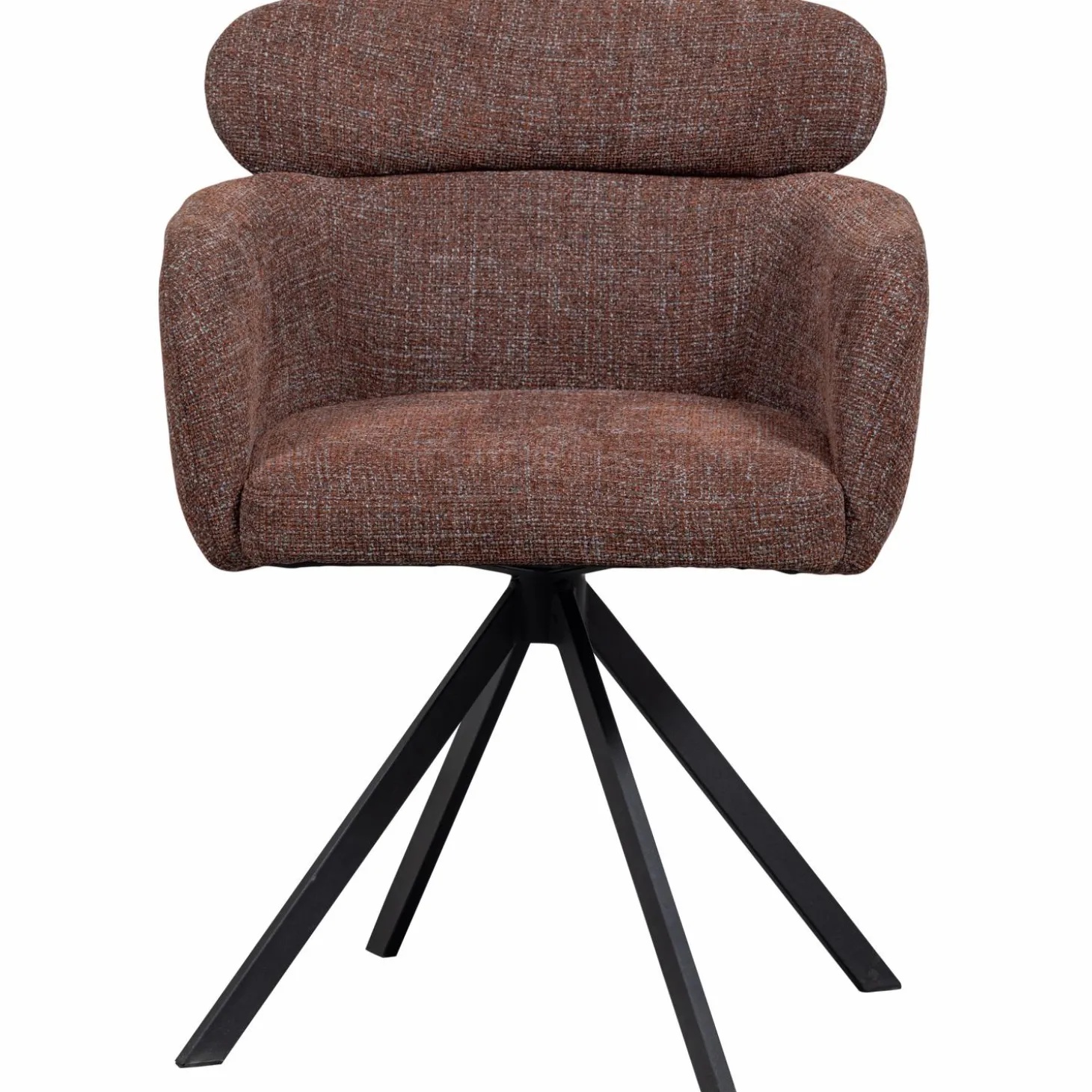 fenne-draaibare-eetkamerstoel-OGIqCJNa-1.webp Sale WOOOD Fenne Draaibare Eetkamerstoel Geweven Stof Kastanje Kastanjebruin