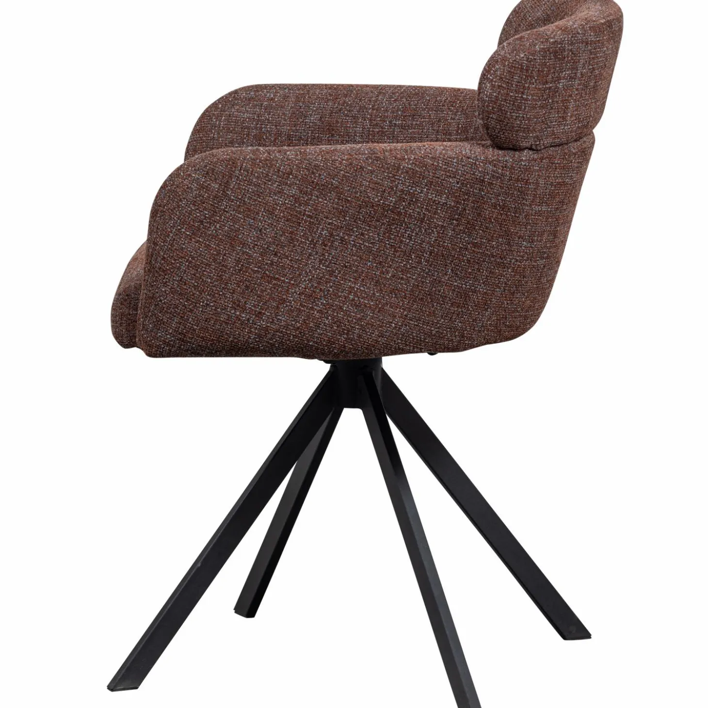 fenne-draaibare-eetkamerstoel-OGIqCJNa-4.webp Sale WOOOD Fenne Draaibare Eetkamerstoel Geweven Stof Kastanje Kastanjebruin