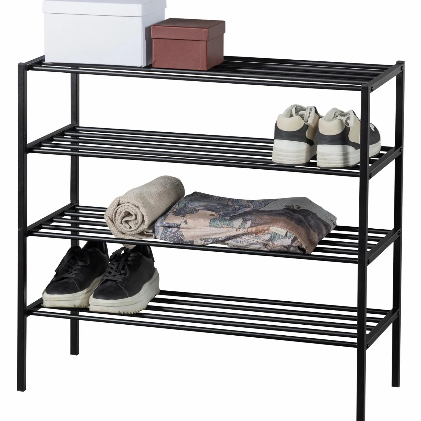 ferro-schoenenrek-stapel-van-2-HhHPqGwV-4.webp Best WOOOD Ferro Schoenenrek Stapel Van 2 Metaal Zwart