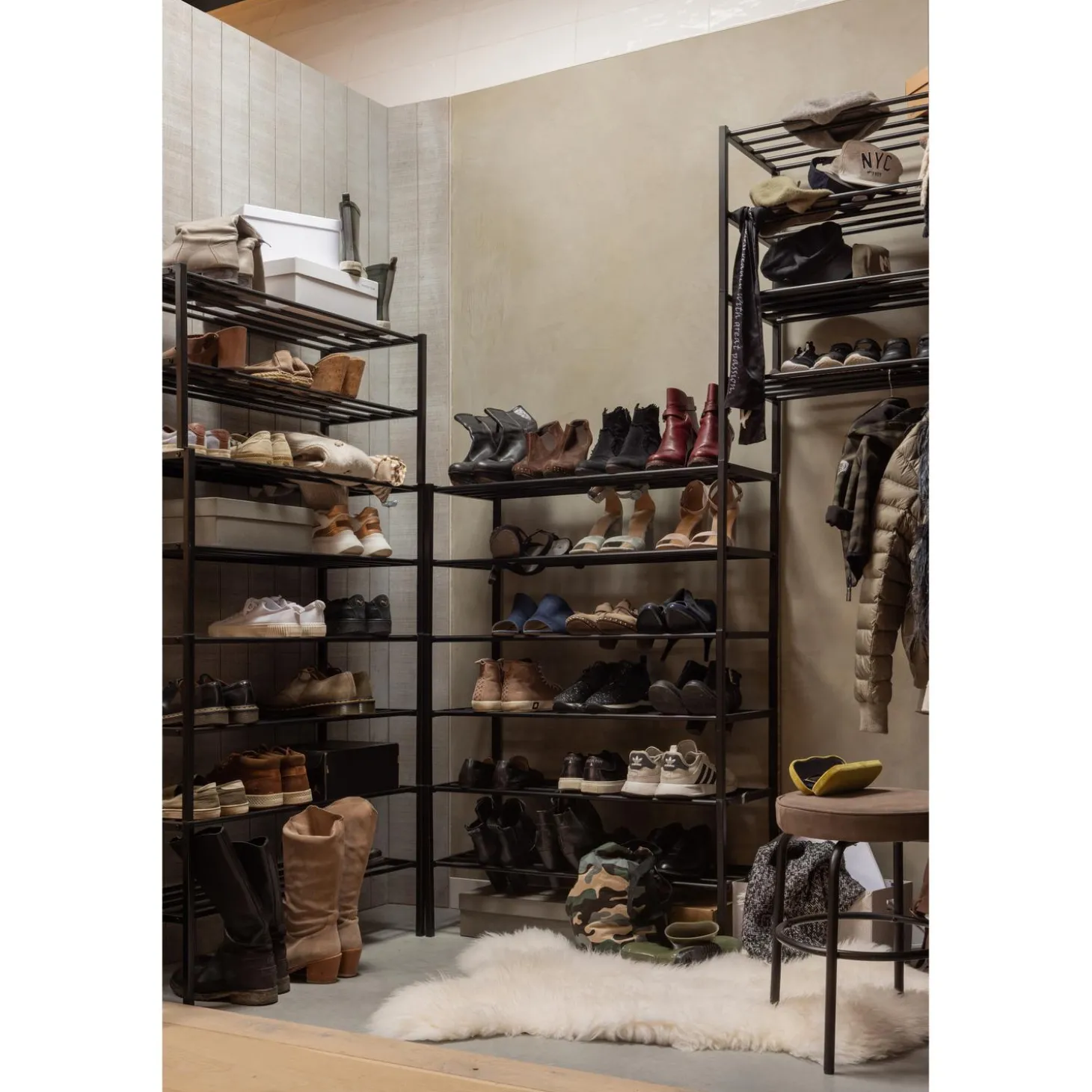 ferro-schoenenrek-stapel-van-4-SGKEcnNI-3.webp New WOOOD Ferro Schoenenrek Stapel Van 4 Metaal Zwart