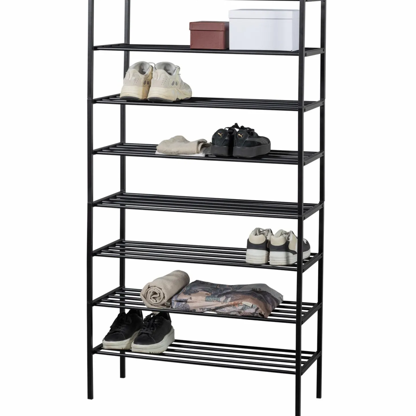 ferro-schoenenrek-stapel-van-4-SGKEcnNI-4.webp New WOOOD Ferro Schoenenrek Stapel Van 4 Metaal Zwart