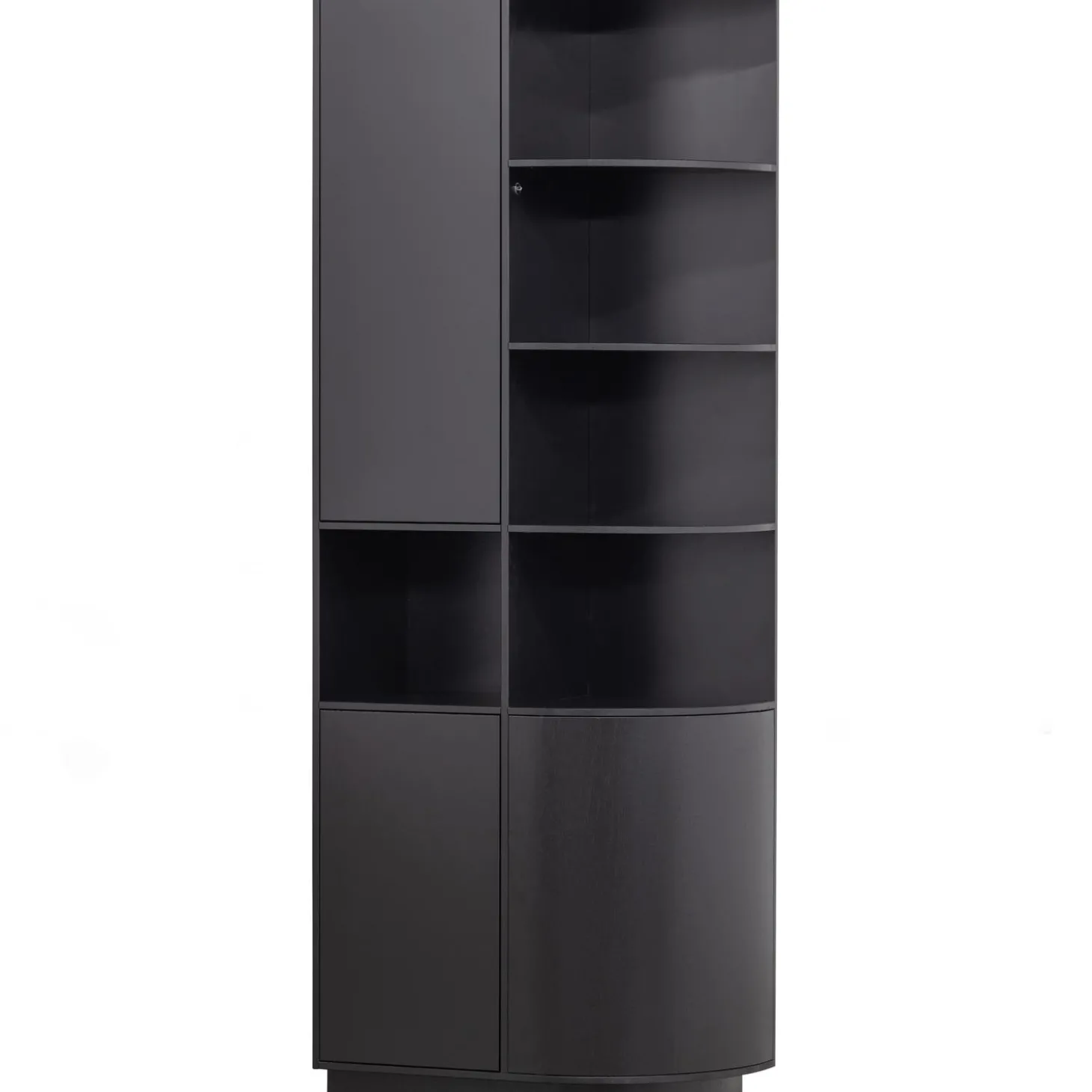 finca-opbergkast-rond-rechts-7-AjzGruwl-0.webp Hot WOOOD Finca Opbergkast Rond Rechts 78 Cm Grenen Diepzwart