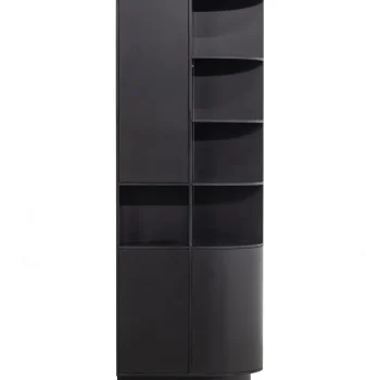 Hot WOOOD Finca Opbergkast Rond Rechts 78 Cm Grenen Diepzwart