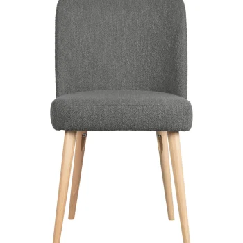 Best WOOOD Force Eetkamerstoel Bouclé Staalgrijs