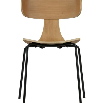 Outlet WOOOD Form Houten Stoel Met Metalen Poot Naturel