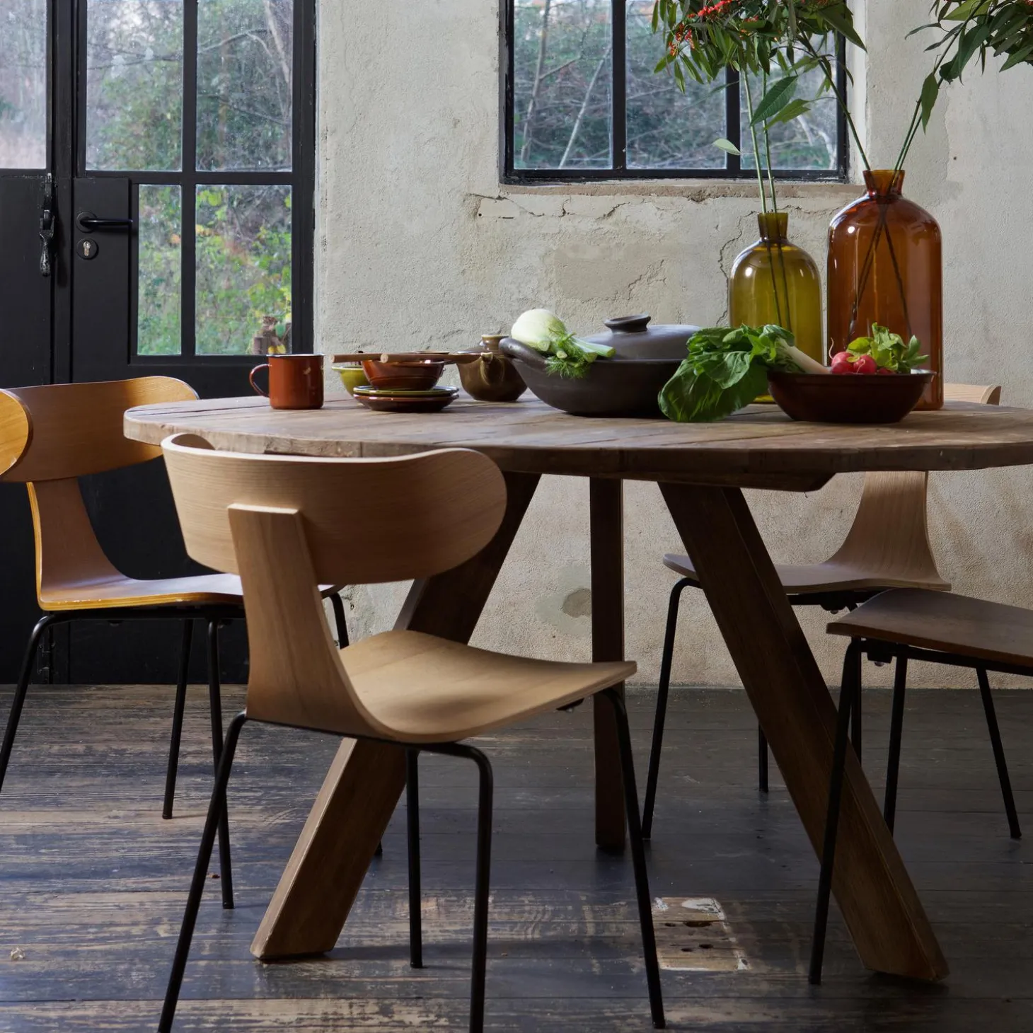 form-houten-stoel-met-metalen-ydBcHwPL-2.webp Outlet WOOOD Form Houten Stoel Met Metalen Poot Naturel