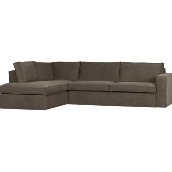 Best WOOOD Freddie Hoekbank Links Bruin