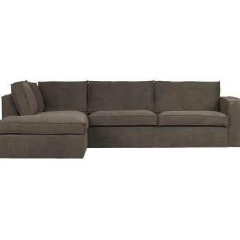 Best WOOOD Freddie Hoekbank Links Bruin