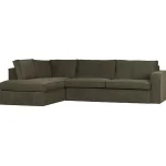 Online WOOOD Freddie Hoekbank Links Warm Groen