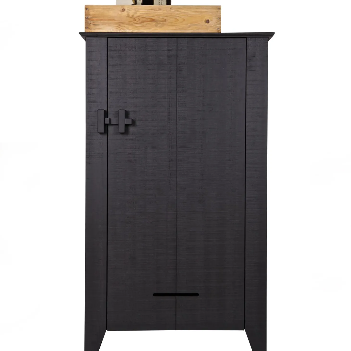 gijs-boerenkast-bezaagd-grenen-LIoSBjKO-4.webp Sale WOOOD Gijs Boerenkast Bezaagd Grenen Zwart