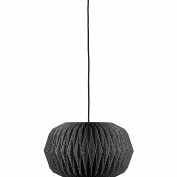 Hot WOOOD Globe Hanglamp Papier Naturel/zwart