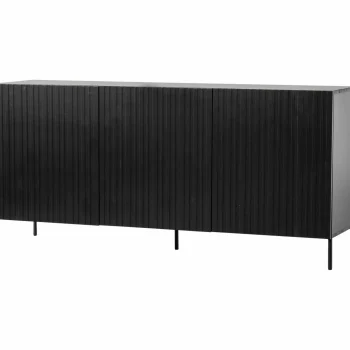 Discount WOOOD Grand Gravure Dressoir Grenen Zwart