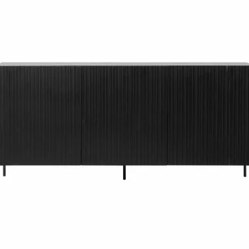 Discount WOOOD Grand Gravure Dressoir Grenen Zwart