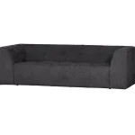 Online WOOOD Grid 3-zits Bank Geweven Stof Donkergrijs