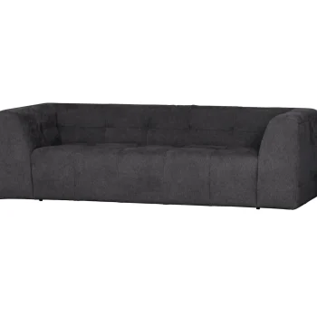 Online WOOOD Grid 3-zits Bank Geweven Stof Donkergrijs