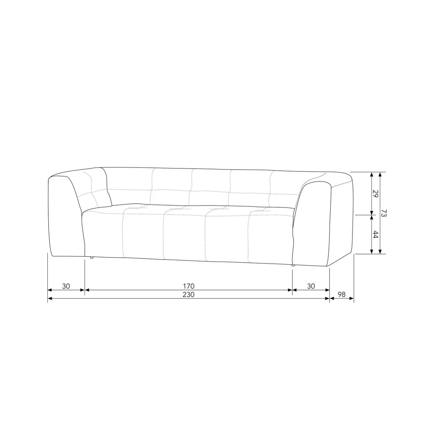 grid-3-zits-bank-geweven-stof-vhYXqPuw-7.webp Outlet WOOOD Grid 3-zits Bank Geweven Stof Zand